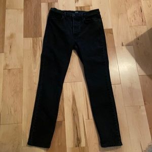 GRLFRND, Karolina, black straight leg jeans